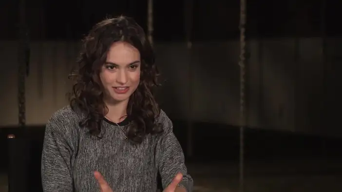 Интервью с Лили Джеймс (английский язык)