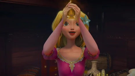 Qora ayol gifni silkitmoqda