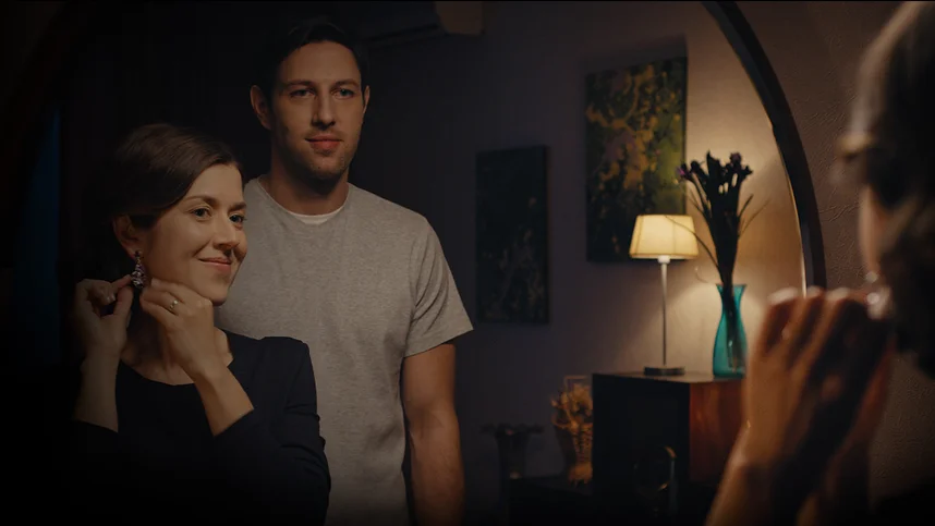 Аметистовая сережка