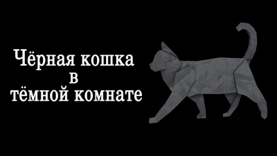 Постер Психология преступления. Черная кошка в темной комнате
