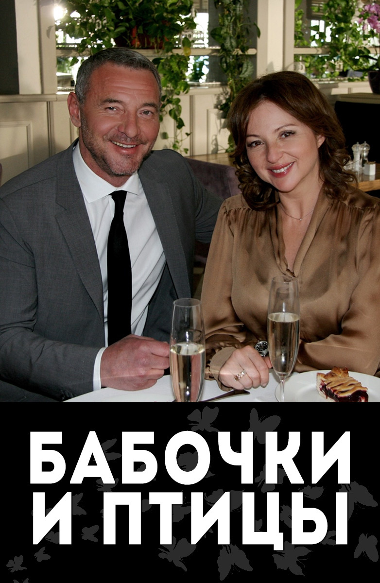 Бабочки и птицы постер